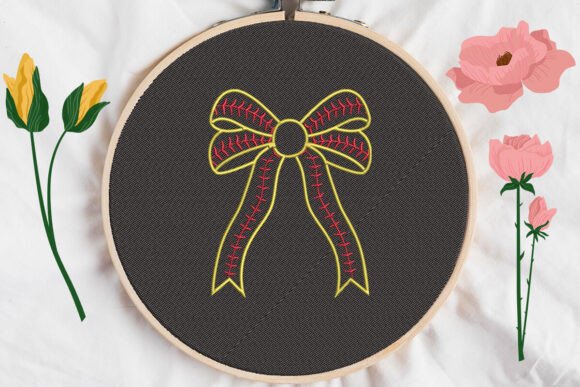 Bow Baseball: A Sweet Embroidery Design Review