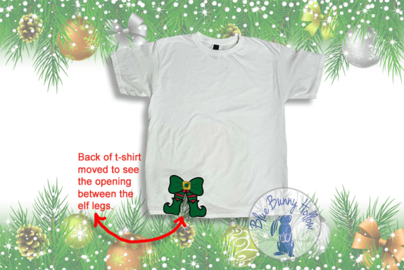 Charming Christmas Elf Bow for Festive Embroidery