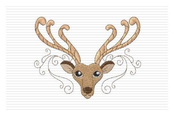 Christmas Deer Face Cute Reindeer Design Review