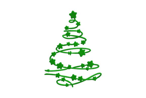 Christmas Star Tree: A Charming Embroidery Design