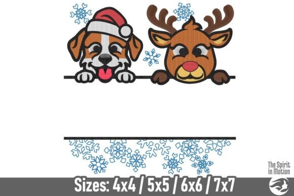 Dog and Rudolph Split Frame: Sweatshirt Review