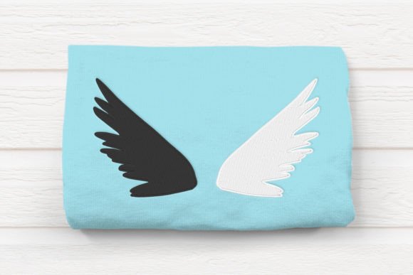 Dual Wings Embroidery: A Heavenly Addition