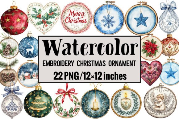 Embroidery Christmas Ornament for Festive Creations