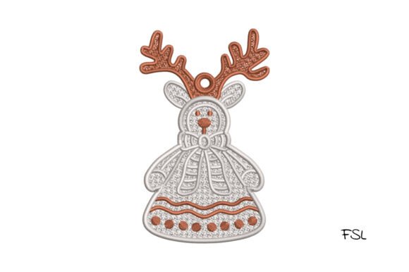 Lace Reindeer: A Holiday Embroidery Design Review
