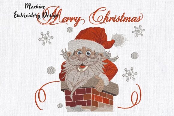 Santa Claus in Chimney: An Embroidery Design Review