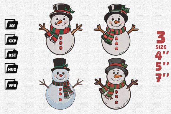 Set of 4 Cute Snowmen: Merch Review
